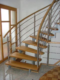 Treppe aufgesattelt